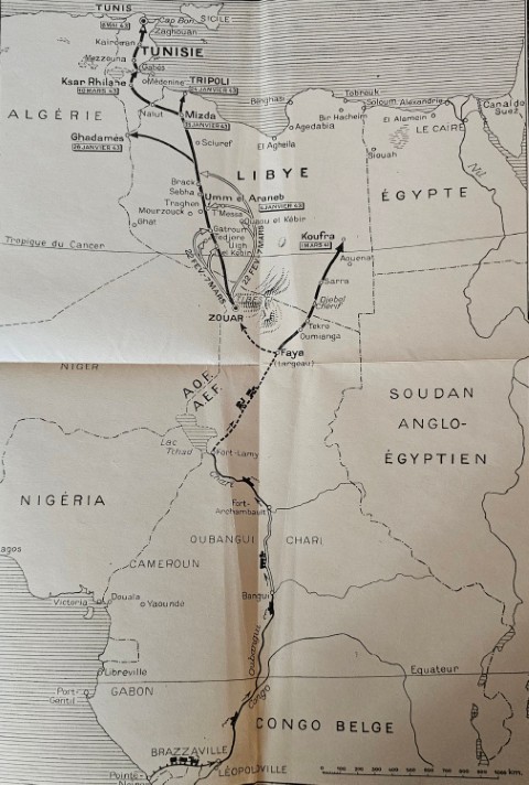Le parcours de Leclerc en Afrique