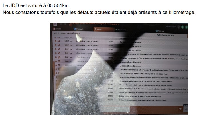 Journal des erreurs